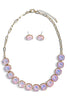 Serene Pink Opal Stone Chain Necklace