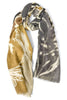Wildflower Black Rectangle Scarf