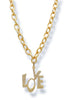 Virtue Full Of Love Gold Chain Necklace