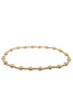 Classic Sincerity Pattern 4mm Bead Bracelet - Gold | E-Newton