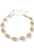 Taken Back Gold Oval Medallion Chain Belt