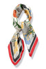 Lillian Red Floral Print Scarf