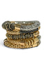 Dont Mixed It Up Gold and Silver Texture Bracelet Set