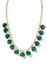 Even It Out Emerald Round Glass Charm Ball Necklace