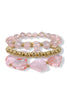 Keeping Count Pink Beaded Bracelet Set