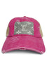LV Hot Pink Denim Hat 94
