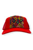 Kilim Trucker Hat - Red 249