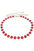 Keeping It Calm Gold and Red Chain Belt