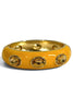 Willa Yellow Enamel Oval Stone Station Hinged Bracelet