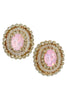 Hollywood Ready Pink Statement Earrings