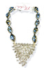 Made In The Deep South 1940s Brooch 1960s Ceramic Bead Necklace