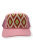 Kilim Trucker Hat - Baby Pink 146