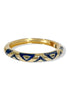 Start Over Blue Hinge Bangle Bracelet