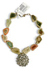 Made In The Deep South 1950s MCM Brooch 1960s Agate Necklace
