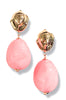 Always On My Mind Lt. Pink Acrylic Drop Earrings
