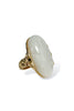 Abigail Cloud Oval Marble Stone Ring