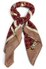 Next Move Burgundy Horsebit Square Scarf