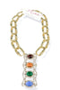 Made In The Deep South 1950s Czech Republic Brooch 1970s Chain Necklace