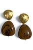 Eternal Dark Taupe Bead Drop Earrings