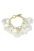 Kimberly Iridescent Baby White Petal Chain Bracelet