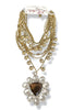 Made In The Deep South 1970s Smokey Quartz & Crystal 1950s Necklace