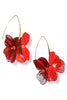 Where It Takes Me Red Flower Earrings