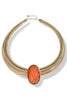 Call It What You Want Mocha Stone Omega Necklace