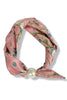Taking Me Back Pink Floral Scarf Necklace