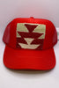 Kilim Trucker Hat - Red 112