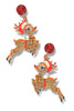 Run Run Reindeer Glitter Drop Earrings
