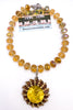 Quartz and Crystal 60s Italian Brooch Necklace | Rockstar In Rome