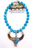 Vintage Bone & Turquoise Necklace | Rockstar In Rome