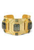 Darnell Labradorite Gold Cuff Bracelet