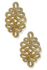 In The Distance Gold Lace Style Staement Earrings