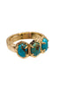 Daphne Ring - Gold Variegated Turquoise (Size 7) | Kendra Scott