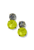 TOVA Maegan Electric Yellow Earrings