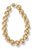 Linny Worn Gold Beaded Necklace