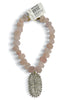 Made In The Deep South 1930s Brooch 1960s Rose Quartz Bead Necklace