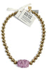 Made In The Deep South 1960s Raw Amethyst Bead 1960s Necklace