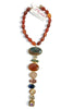 Made In The Deep South 1980s Pendant 1960s Carnelian Bead Necklace