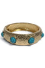 Olethea Blue and Gold Hinge Bracelet