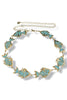 Open Waters Gold and Turquoise Chip Stone Fish Chain Belt