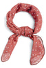Roxanne Red Polka Dot Square Scarf