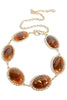Emily Gold and Khaki Vintage Medallion Chain Belt
