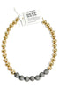 Made In The Deep South Pave Beads 1960s Gold Bead Necklace