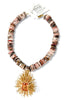 Made In The Deep South 1970s Brooch 1960s Pink Turquoise Necklace
