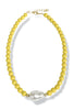 The Kamryn Luxe Gemstone Baroque Pearl Necklace