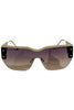 Meant To Be Taupe Oversized Shield Sunglasses