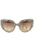 Catherine Cheetah Cat Eye Frame Sunglasses