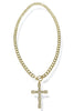 Iris CZ Cross Necklace